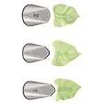 Ateco Pastry Tube Large Leaf Design Stainless Steel 