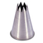 Ateco Pastry Tube, Stainless Steel Seamless Design, Small Star Opening