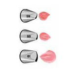 Ateco Pastry Tube, Stainless Steel Seamless Design Small Petal Opening