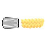 Ateco Pastry Tube, Stainless Steel Seamless Design, Small Swag and Border Opening