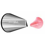 Ateco Pastry Tube, Stainless Steel Seamless Design, Small Rose Petal Opening