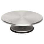 Ateco Revolving Cake Stand, Aluminum, 12-1/2" Diameter, 3-3/4" High