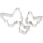 Ateco Stainless Butterfly Cutters, 3-Piece Set