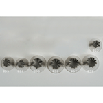Ateco Stainless Pastry Tube, Deep-Cut Closed-Star Opening