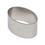 Ateco Stainless Steel Oval Dessert Ring, 3.2" x 1.5"