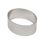 Ateco Stainless Steel Oval Dessert Ring, 4" x 1.5" 
