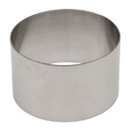 Ateco Stainless Steel Round Tart Ring Mold 3.5-Inch Diameter by 2.1-Inch High 