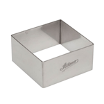 Ateco Stainless Steel Square Dessert Ring, 2.75" x 1.25" 