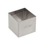 Ateco Stainless Steel Square Dessert Ring, 2" x 1.75" 