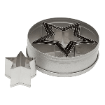 Ateco Stainless Steel Plain Star Cutters, Set of 6