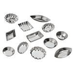 Ateco Tartlet Mold Tinplate 72-Piece Set