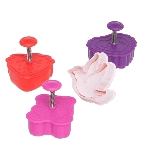 Ateco Valentine Plunger Cutters,Set of 4 Cutters- 1990