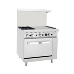 Atosa 36" Restaurant CookRite Gas Range AGR-2B24GR - Natural Gas