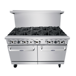 Atosa 60" Restaurant CookRite Gas Range AGR-10B-NG - Natural Gas