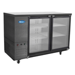 Atosa Back Bar Cooler SBB59GGRAUS2, 57-3/4"W, 15 cu. ft., Black Exterior