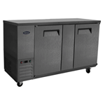 Atosa Back Bar Cooler SBB69GRAUS2, 68"W, 18.6 cu. ft., Black Finish