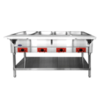 Atosa Hot Food Electric Serving Counter, Steam Table CSTEA-4C - 4 Wells