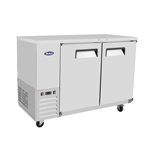 Atosa MBB48-GR Two Section Back Bar Cooler 50"W x 28.1"D x 42.2"H w/2 Locking Solid Doors