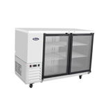 Atosa MBB48G-GR Glass Door Two Section Back Bar Cooler 50"W x 28.1"D x 42.2"H