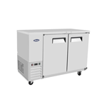 Atosa MBB59-GR Two Section Back Bar Cooler 57.8"W x 28.1"D x 42.2"H w/2 Solid Locking Doors