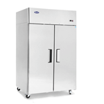 Atosa MBF8002GR Reach-In 2 Section Top Mount Freezer 51-3/4"W x 31-1/2"D x 82-7/8"H with 2 Locking Solid Doors
