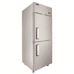 Atosa MBF8007GR Top Mount Self Contained Freezer 28-3/4"W x 31-1/2"D x 81-1/4"H w/2 Locking Solid Half Doors - Left Hinged