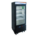 Atosa MCF8726GR 1 Glass Door Black Refrigerator 24-1/5"W x 24"D x 63-1/5"H