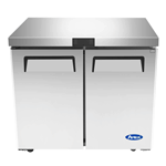 Atosa Two Section Undercounter Reach-In Freezer MGF36FGR, 36-1/8"W, 8.7 cu. ft.