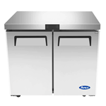 Atosa Two Section Undercounter Reach-In Refrigerator MGF36RGR, 36-5/16"W, 8.7 cu. ft.