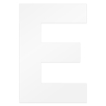 Au Bon Cakes 'Letter E' Acrylic Cake Template, 12"
