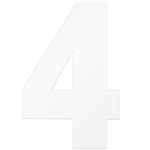 Au Bon Cakes 'Number Four' Acrylic Cake Template, 12"