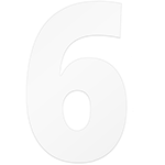 Au Bon Cakes 'Number Six/Nine' Acrylic Cake Template, 12