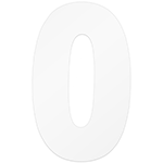 Au Bon Cakes 'Number Zero' Acrylic Cake Template, 12"