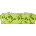 Baby-Blocks Onlay Silicone Fondant Stencil by Marvelous Molds