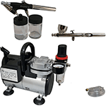 Badger Air-Brush Co. Bake Air TC908 Compressor, Omni 4000 Airbrush, 350MT Airbrush and 6-Ft. Clear Hose