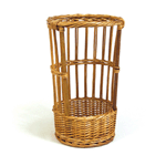 Baguette Basket w/Open Front, 10-1/2" Diameter, 20" High