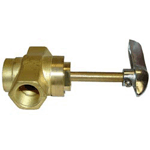 Bakers Pride OEM # R3001X / R3024X, Gas Valve with Handle; 1/2" Gas In / Out