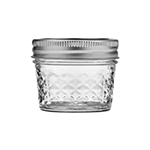 Ball Quilted Crystal Mason Jar, 4 oz. - Case of 12