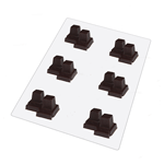 Bendable Plastic Chocolate Mold, Tefillin Shel Rosh & Yad Parallel