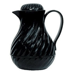 Beverage Server Insulated, Black, 64 Oz.