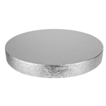 Bez Innovations Silver Floral Leaf Cake Stand, 22"