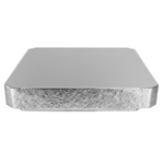 Bez Innovations Silver Floral Leaf Square Cake Stand, 16"