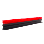 Black Display Divider with Red Parsley Top, 18" Long x 2-1/2" High