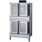 Blodgett DFG-100-ES Premium Series Natural Gas Double Deck Full Size Convection Oven with Draft Diverter- 90,000 BTU