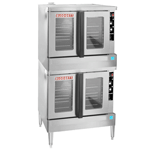 Blodgett ZEPHAIRE-200-G-ES Natural Gas Double Deck Full Size Bakery Depth Convection Oven with Draft Diverter - 100,000 BTU