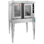 Blodgett ZEPHAIRE-200-G-ES Natural Gas Single Deck Full Size Bakery Depth Convection Oven with Draft Diverter - 50,000 BTU