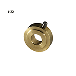 Brass Collar with Set Screw for #22 Disc Holder