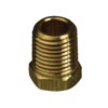 Brass Hex Head Plug; 1/4