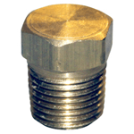 Brass Hex Head Plug; 1/8