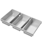 Bread Pan 3 Strap, 2-3/4" High, 8-1/2" x 4-1/2"